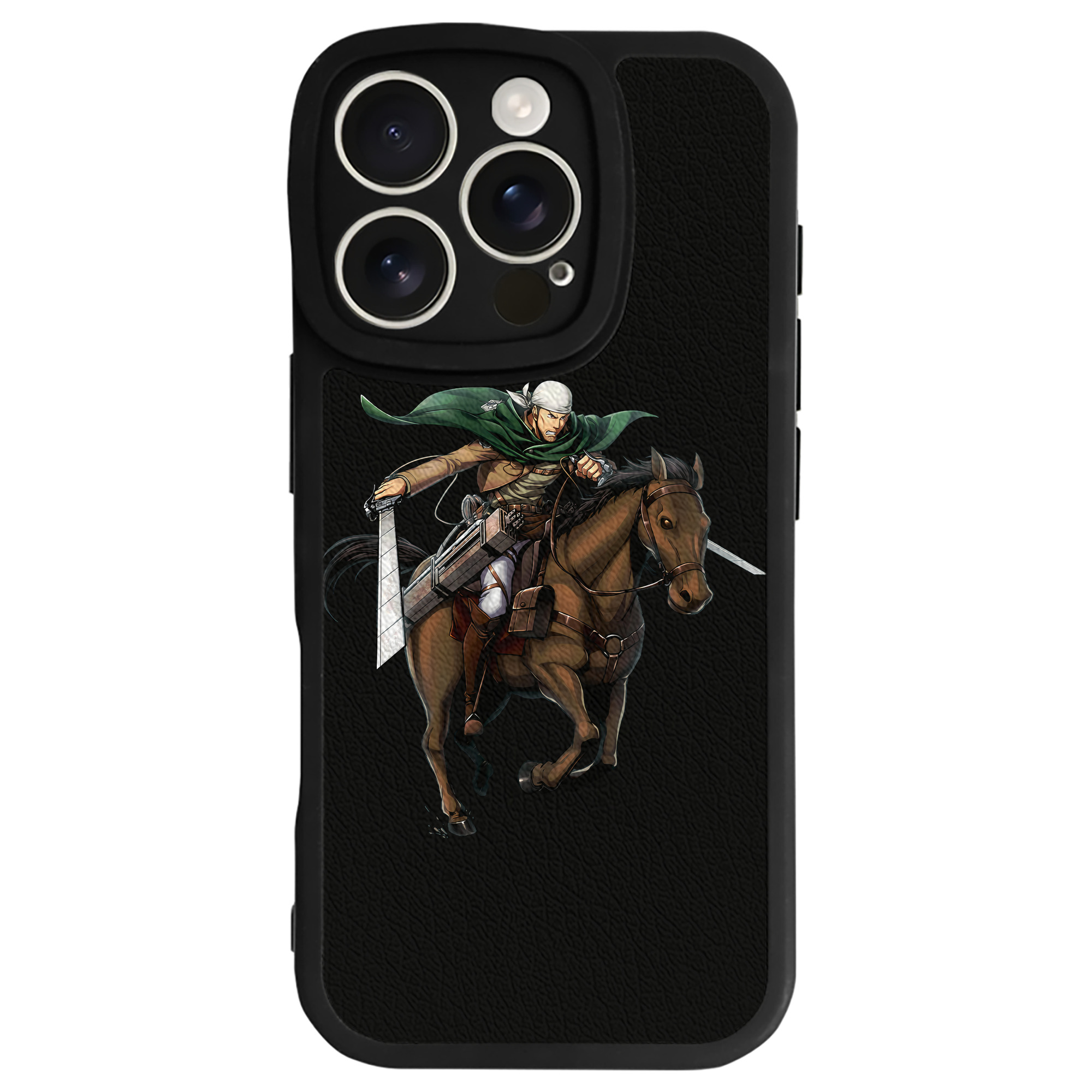 （画像用） 進撃の巨人 Attack on Titan 【iPhone 16シリーズ対応】シリコンスマホケース（レザー調） 材質：シリコン